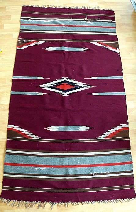 Antique NATIVE AMERICAN Rio Grande (?) blanket*  