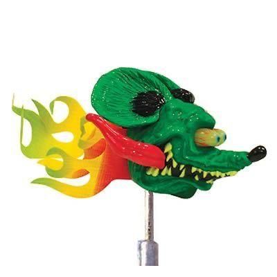 Flaming RAT FINK Vintage Style ANTENNA TOPPER Aerial  