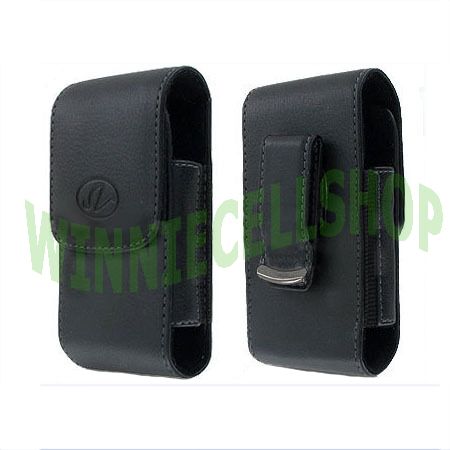 Black Vertical Leather Belt Clip Case Pouch Cover for APPLE IPHONE 4S 