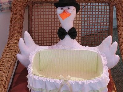 BABY SHOWER TWINS STORK BASKET NOT DIAPER CAKE FAVORS  