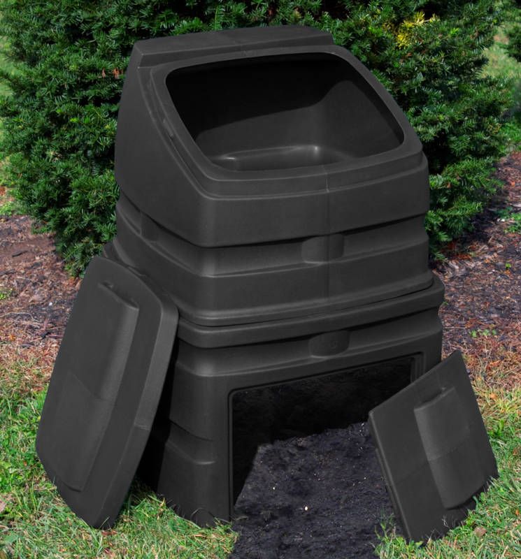 EZ STANDING COMPOSTER BLACK ORGANIC COMPOST  