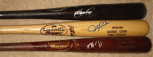LOT OF (3) 1979 PIRATES WORLD SERIES AUTOGRAPHED BATS  