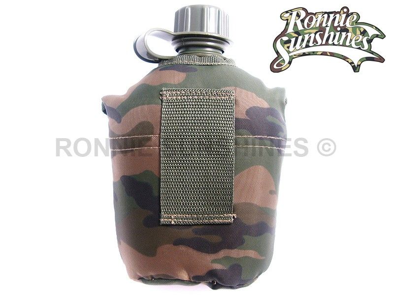 ARMY CANTEEN WATER BOTTLE WITH CAMO BELT HOLDER  