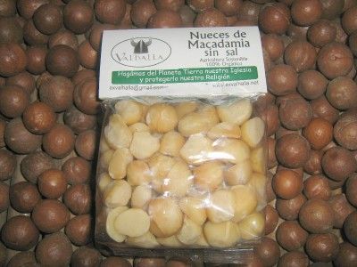 VALHALLA ORGANIC MACADAMIA NUTS SALTED UNSALTED 1/2 LB  