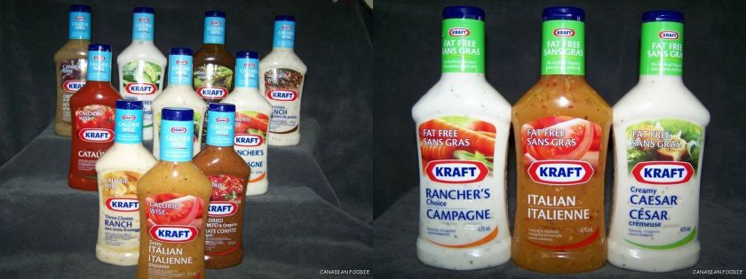 KRAFT SALAD DRESSING FAT FREE & CALORIE WISE 10+ CHOICE  