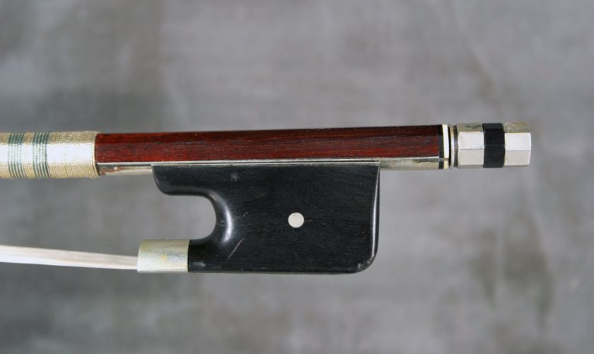 fine certified German cello bow by L. Bausch ca.1840.  