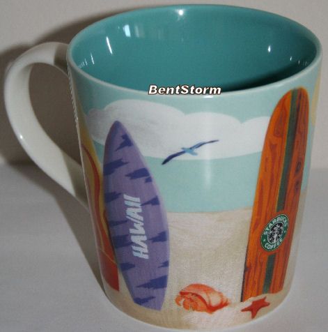 NEW Starbucks Hawaii EXCLUSIVE Coffee Tea Mug Cup OCEAN  