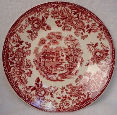 ROYAL STAFFORDSHIRE china TONQUIN red pink SAUCER only  