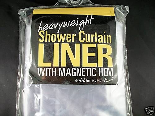 NEW HEAVYWEIGHT HEAVY DUTY CLEAR SHOWER CURTAIN LINER  