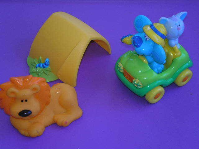 Blues Clues Safari CAR Lion ACTION PVC figures Lot FUN  