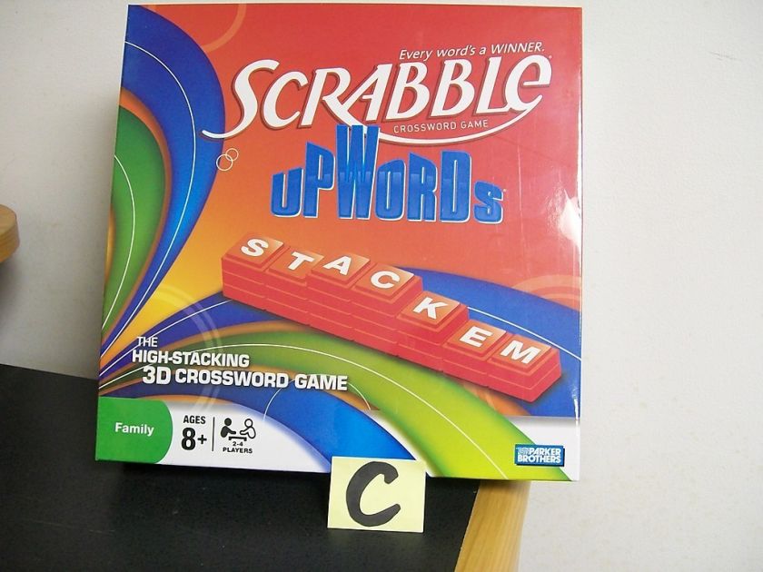 SEALED 2008 SCRABBLE 3D CROSSWORD BOARD GAME UPWORDS STACKEM 