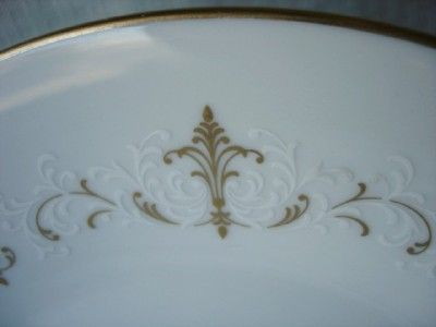 COURTNEY Noritake White Gold China Cup & Saucer set  