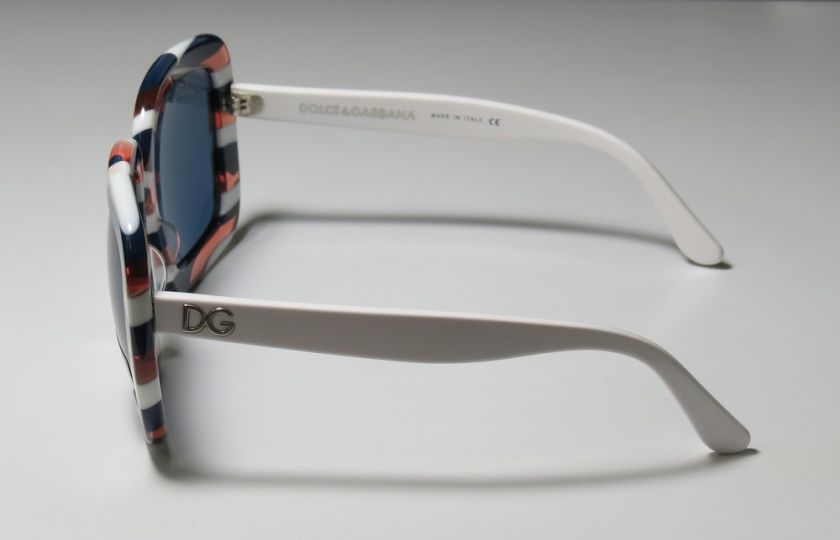 NEW DOLCE & GABBANA 4035 WHITE/BLUE/CHERRY FASHIONABLE SUNGLASSES 