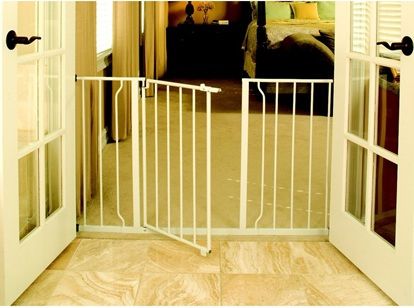 Regalo Easy Open Super Wide Walk Thru Gate   White  