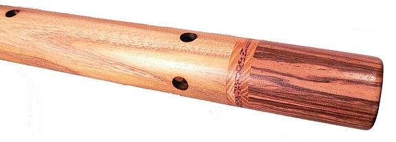 Native American Style Flute Custom made Sumac Zebra Wood Key of G FREE 