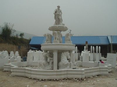 MONUMENTAL HAND CARVED MARBLE FOUNTAIN YF064  