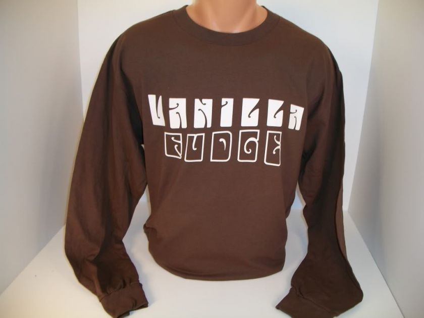 VANILLA FUDGE ROCK BAND BROWN VINTAGE LONG SLEEVE TEE SHIRT IN SIZES L 