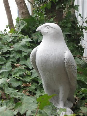 Cast Stone Hawk Statue Garden Sculpture *NEW*  