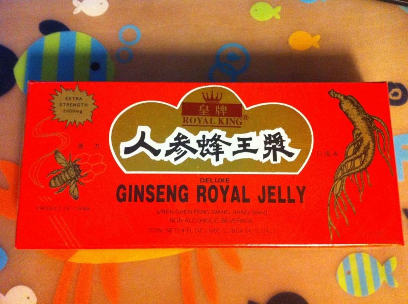 Box Of Ginseng Royal Jelly 10 Vials Royal King Brand  