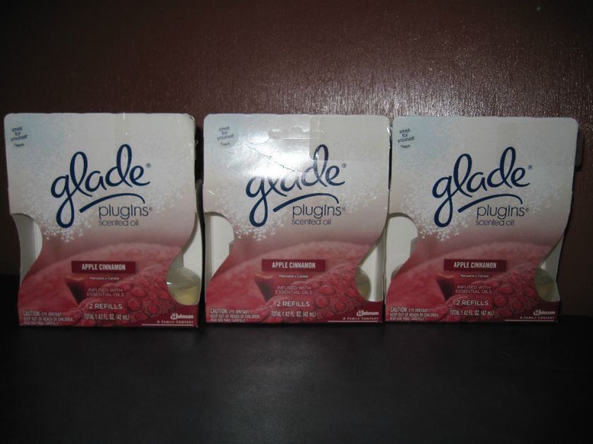 GLADE PLUGINS SCENTED OIL REFILLS APPLE CINNAMON  