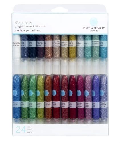 GLITTER GLUE SET by MARTHA STEWART   24 Colors   NIP  