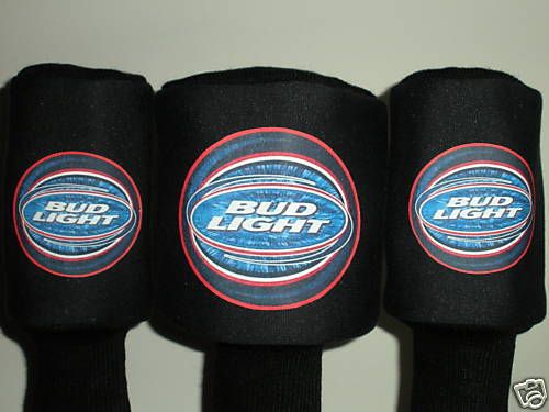 BUD LIGHT Bud Lite Beer GOLF CLUB Driver Golf HEADCOVERS (set of 3 