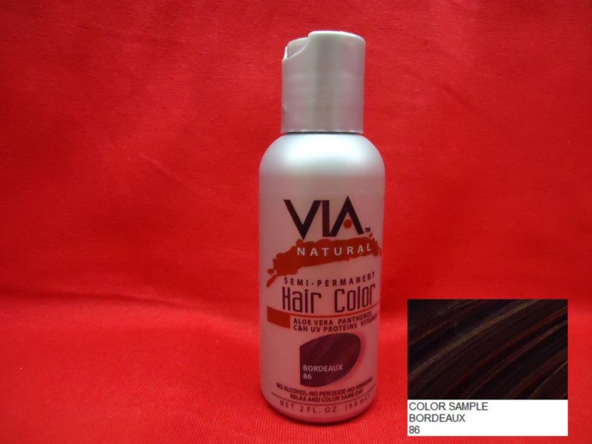 Via Natural Semi Permanent Hair Color, All colors  