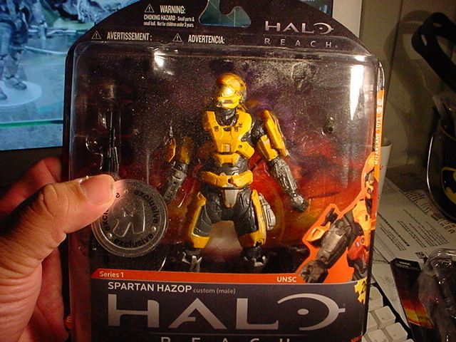 HALO REACH SERIES 1 SPARTAN HAZOP GOLD TOYSRUS EXCLUSIVE ACTION 