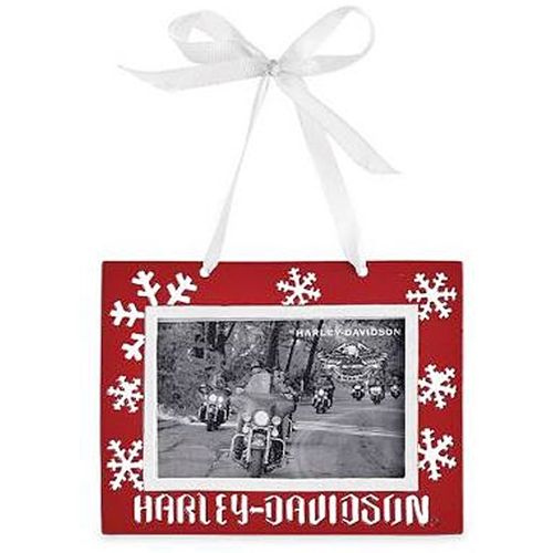 HARLEY DAVIDSON HOLIDAY FRAME ORNAMENT  