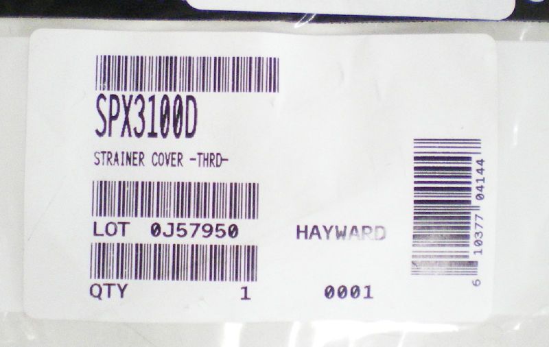 NEW HAYWARD POOL AND SPA SPX3100D THREADED STRAINER LID PART FOR SUPER 