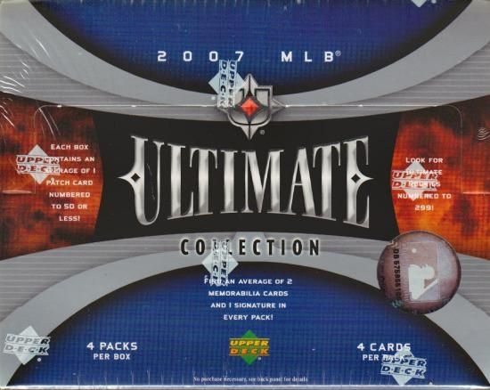 2007 Upper Deck Ultimate Collection Baseball Hobby Box  