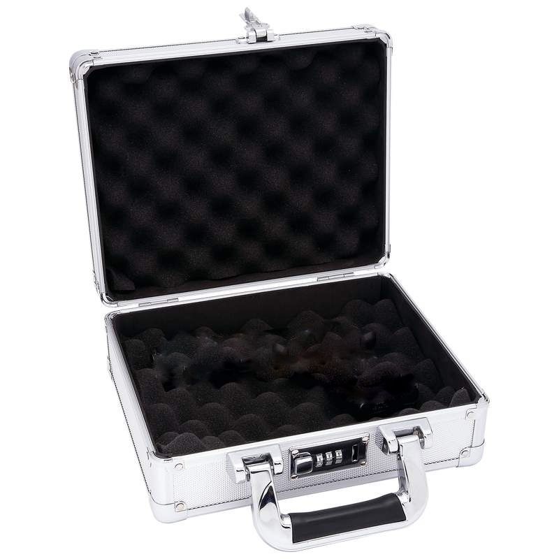 Aluminum Pistol ~ Gun Carrying Case w/Combination Lock Storage  