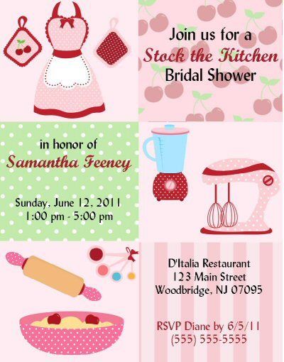 Stock the Kitchen Invitations/Bridal Shower Supplies  