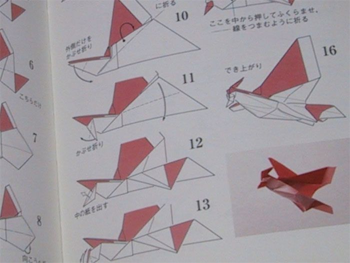 Origami Advanced Flying Bird Washi Paper Book  