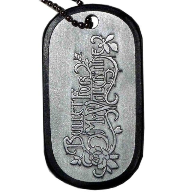 BULLET FOR MY VALENTINE Ball Chain DOG TAG Necklace  