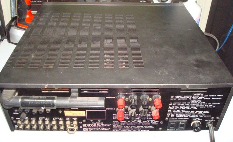 CARVER MXR 130 AM/FM AMPLIFIER RECEIVER, MANUAL, RACK EARS & ORIGINAL 