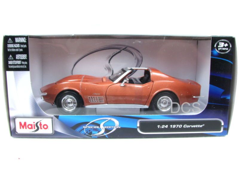 Maisto 1970 Chevrolet Corvette Bronze 1/24 Diecast Car  