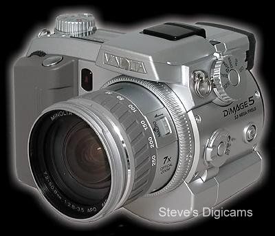 Minolta Dimage 5 3MP Digital Camera w/ 7x Optical Silver  