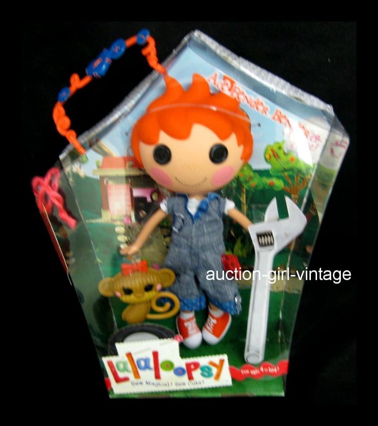 Lalaloopsy Boy Doll Ace Fender Bender Car Mechanic Pet Monkey Full 