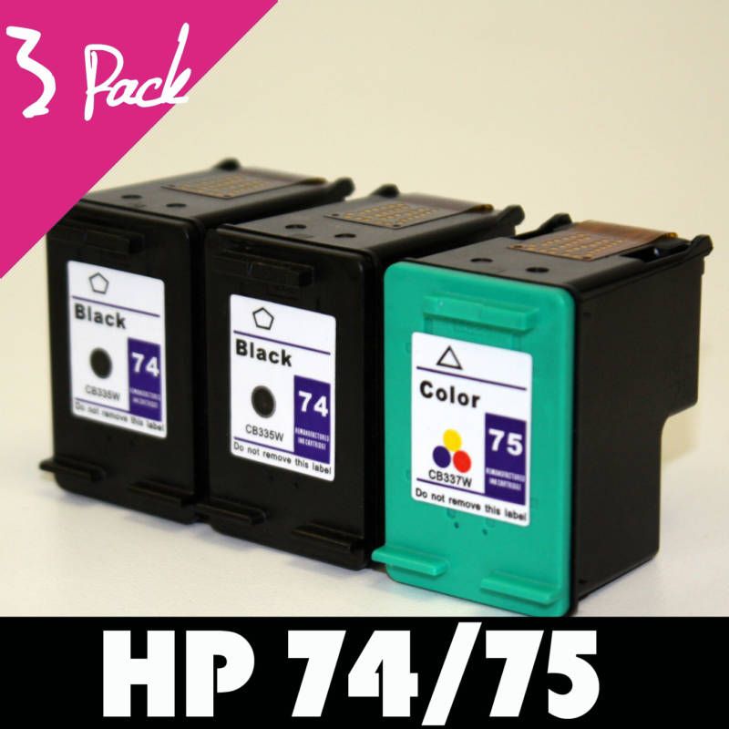 3P HP 74 75 Ink OfficeJet J6450 J5735 J5750 J5785 J6405  