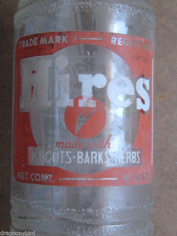 Vintage Old Hires Root Juice Soda Bottle  