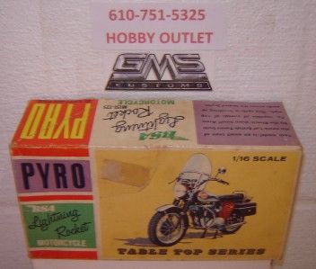 PYRO Model Kit M151 125 BRITISH TWINS VINTAGE BSA Lightning Rocket 1 