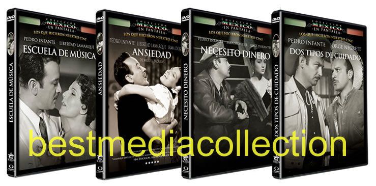 PEDRO INFANTE DOS TIPOS DE CUIDADO 4 PELICULAS NEW DVD  