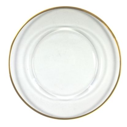  enjoy this set of two glass charger plates add elegance to our table 