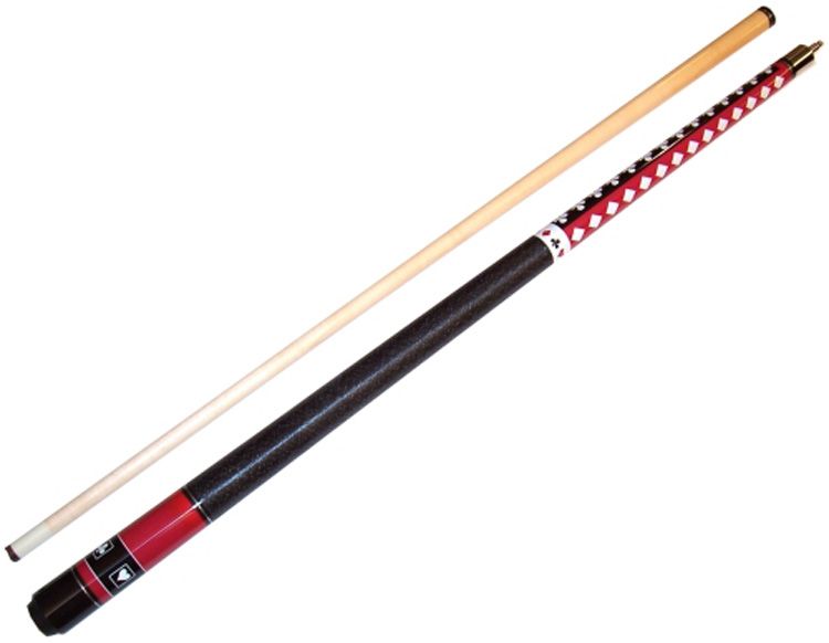 POKER Gambler Red/Black (Quick Release) Pool/Billiards Cue Stick 