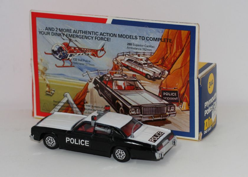 DINKY TOYS 244 USA PLYMOUTH POLICE CAR MIB  