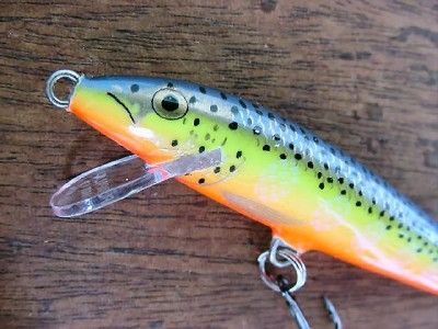 NIP 3 1/2 Rapala Original Hot Steel F 9 Crankbait  