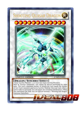 YUGIOH JUMP EN055 SHOOTING QUASAR DRAGON ULTRA RARE MINT PROMO  