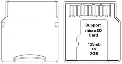 MicroSD/TransFlash TF Card to Mini SD Card Adapter  