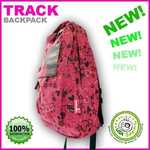 TRACK Backpack School Book Hiking Picnic Shoulder Bag P  